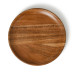 7-Inch Round Mango Wood Serving Plates – Set of 2 | Natural Finish