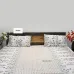 Floral Block Print Cotton Bedsheet Set – King Size with 2 Pillow Covers