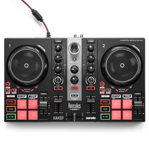 Hercules DJ Inpulse 200, 2 DJ Controller, Black (4780940)